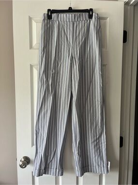 NWT ASOS Design Blue and White Striped Pants- Size 6 Minimalist